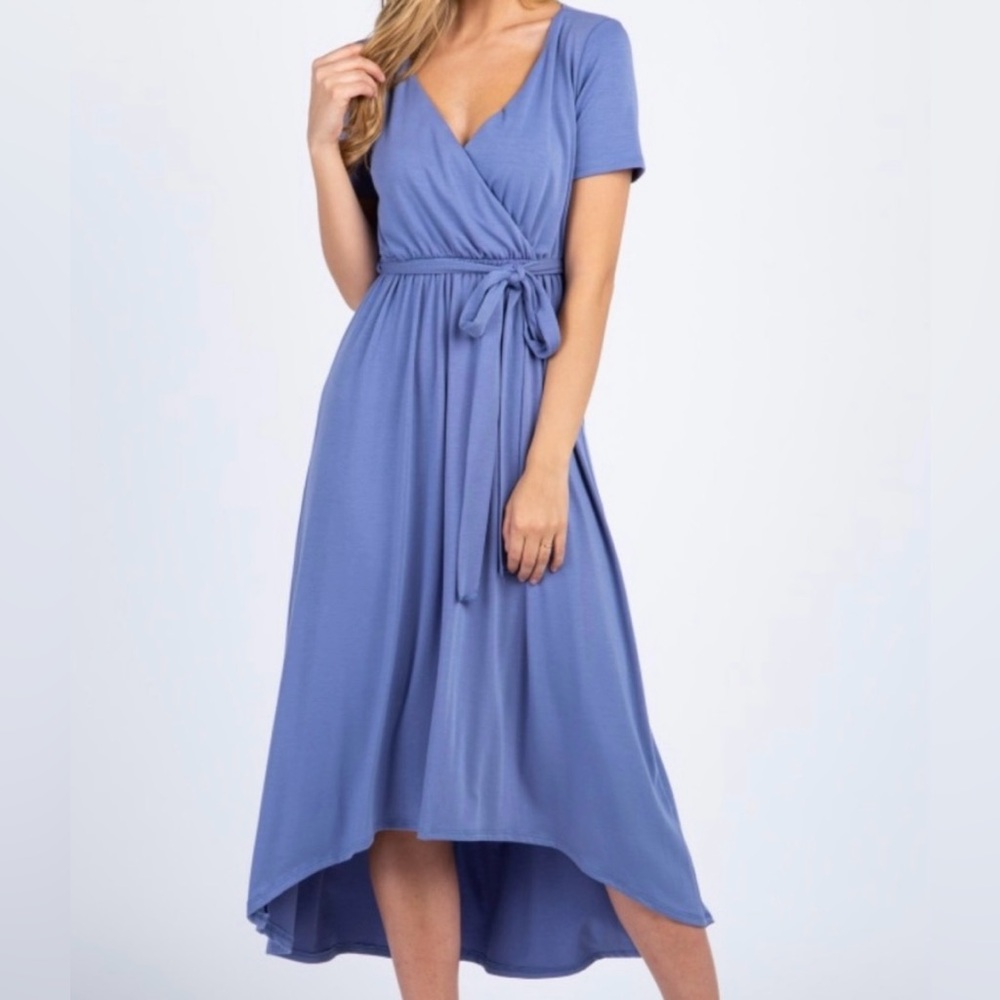 Pinkblush Stone Blue High Low Sundress